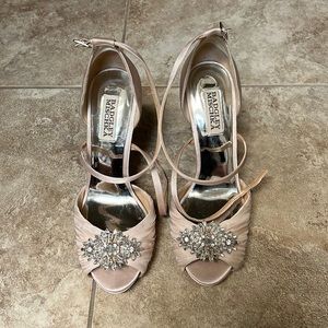 Badgley Mischka Pale Pink Heels